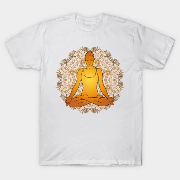 Yoga #4 T-Shirt by Olga Berlet